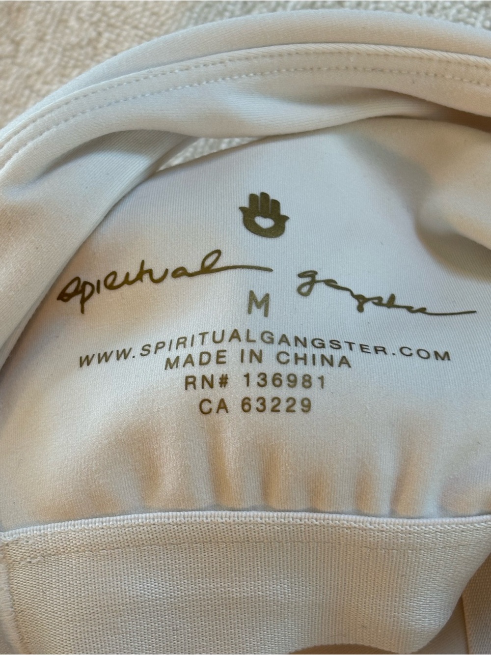 Spiritual Gangster Cream Scoop Neck Mini Dress - Picture 8 of 12